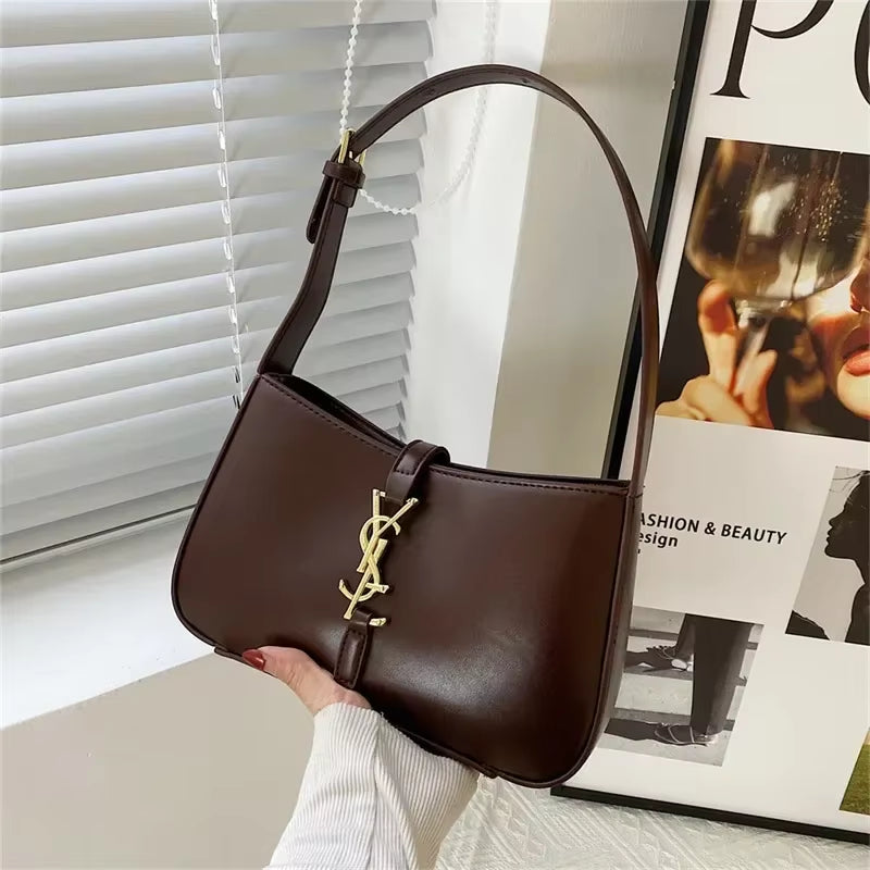 High Design Fashionable Women Bag YSL design Underarm Bag Trendy and Versatile Large Capacity Quality Shoulder Bag Minimalist Women'S Bag