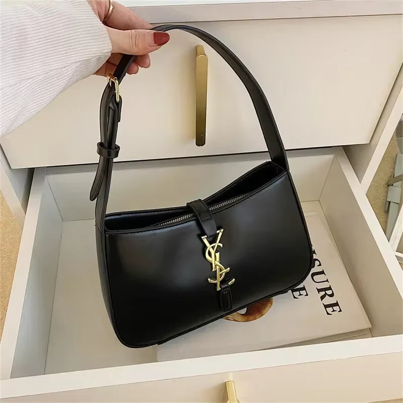 High Design Fashionable Women Bag YSL design Underarm Bag Trendy and Versatile Large Capacity Quality Shoulder Bag Minimalist Women'S Bag