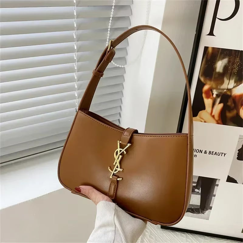 High Design Fashionable Women Bag YSL design Underarm Bag Trendy and Versatile Large Capacity Quality Shoulder Bag Minimalist Women'S Bag